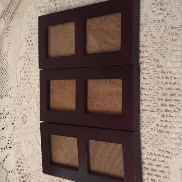 2 Cherry wood picture folding picture frames - Picture 4 of 6